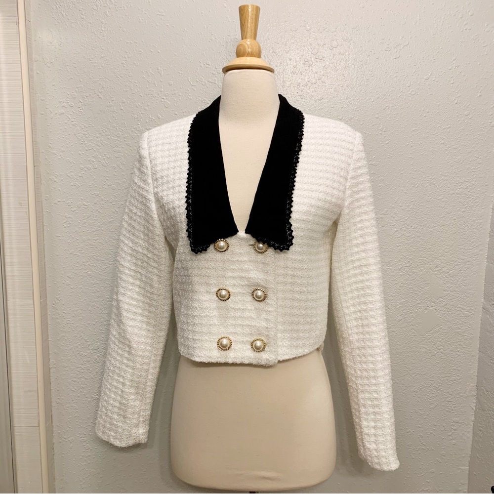 Alexia Admor Aurelia Tweed Crop Jacket